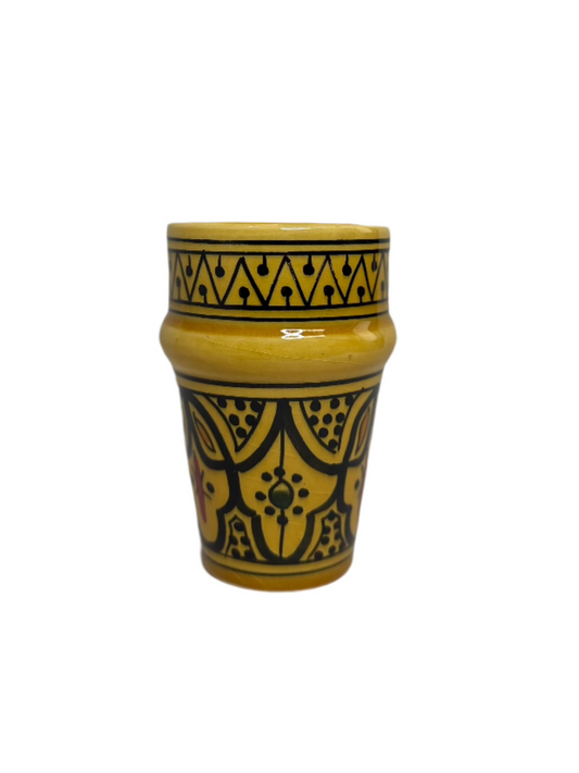 Beldi cup white clay- Yellow